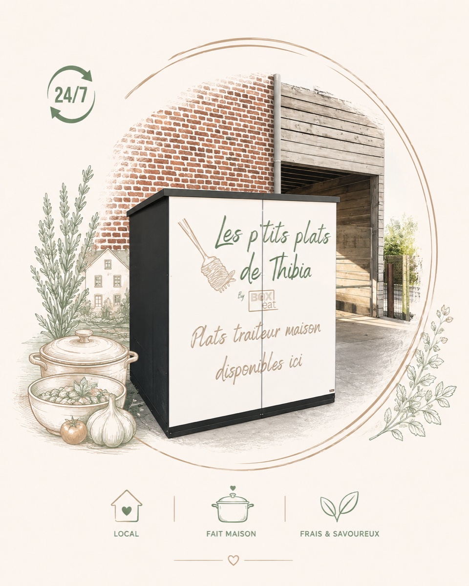 Illustration du distributeur Les p'tits plats de Thibia : local, fait maison, frais et savoureux